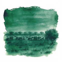 Botswana watercolor