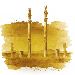 Iran watercolor