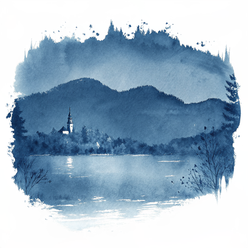 Slovenia watercolor