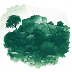 Zimbabwe watercolor