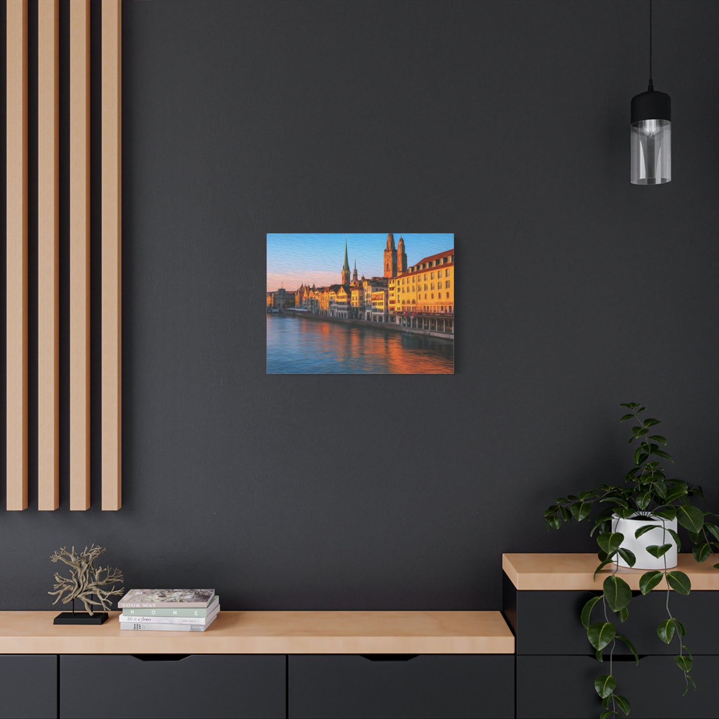 Zurich, Switzerland | Watercolor Canvas Print | The Painted Passport®