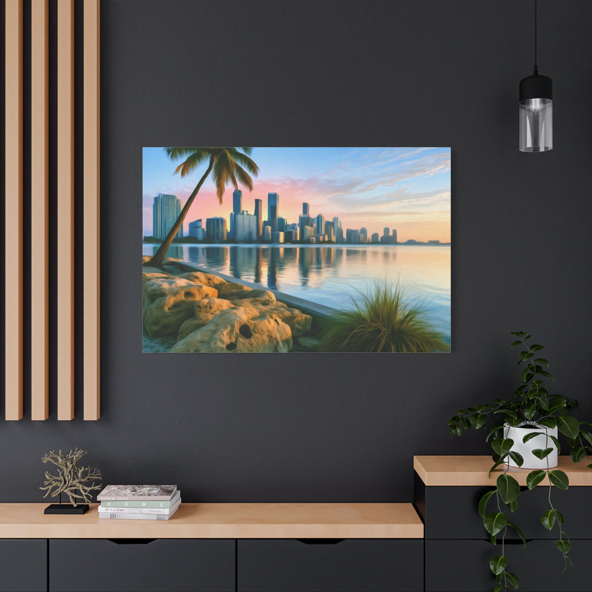 Miami, Florida | Watercolor Canvas Print | The Painted Passport®