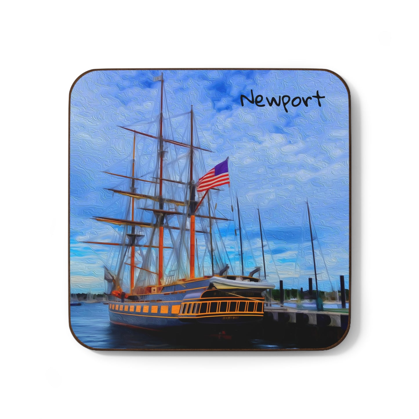 Newport, Rhode Island | Watercolor Coaster | The Painted Passport®