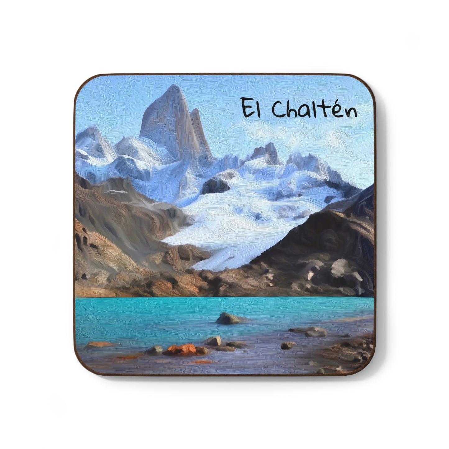 El Chaltén, Argentina | Watercolor Coaster | The Painted Passport®