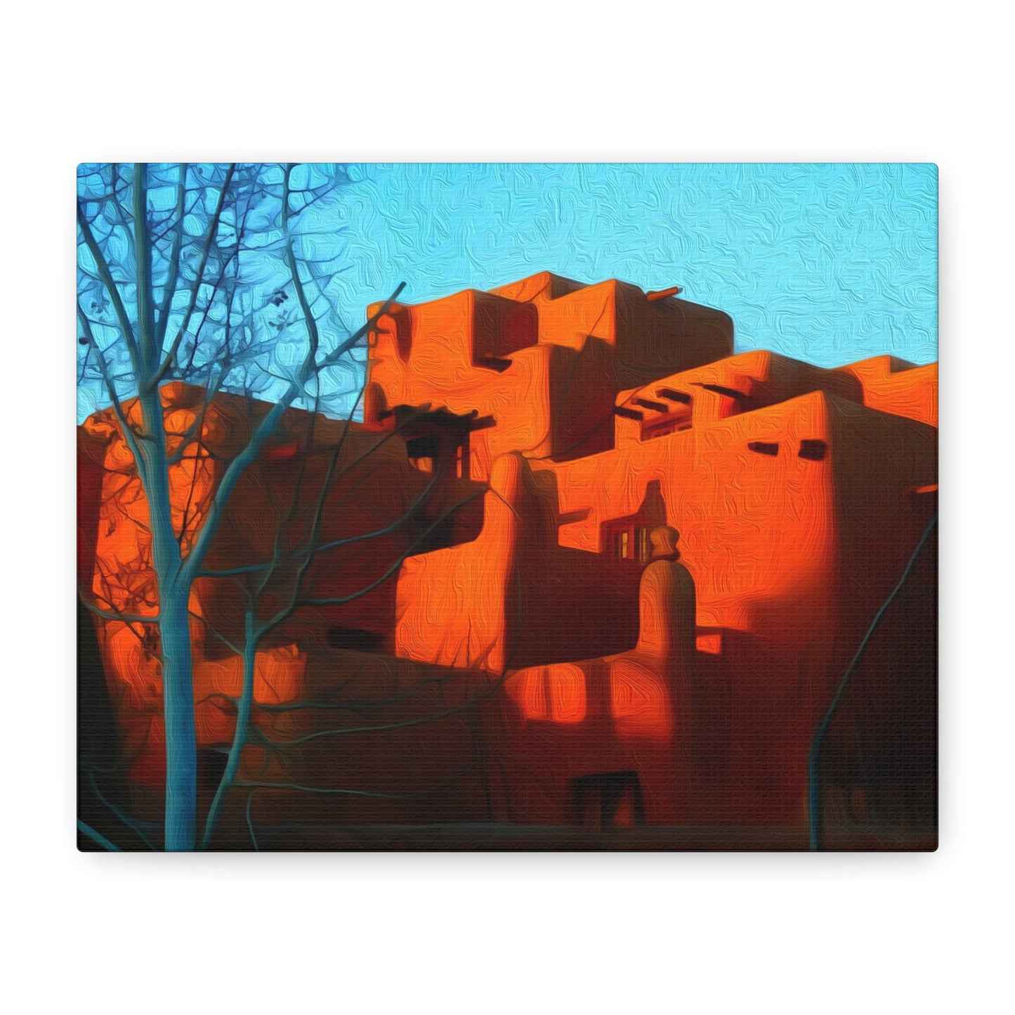 Santa Fe, New Mexico | Watercolor Canvas Print | The Painted Passport®