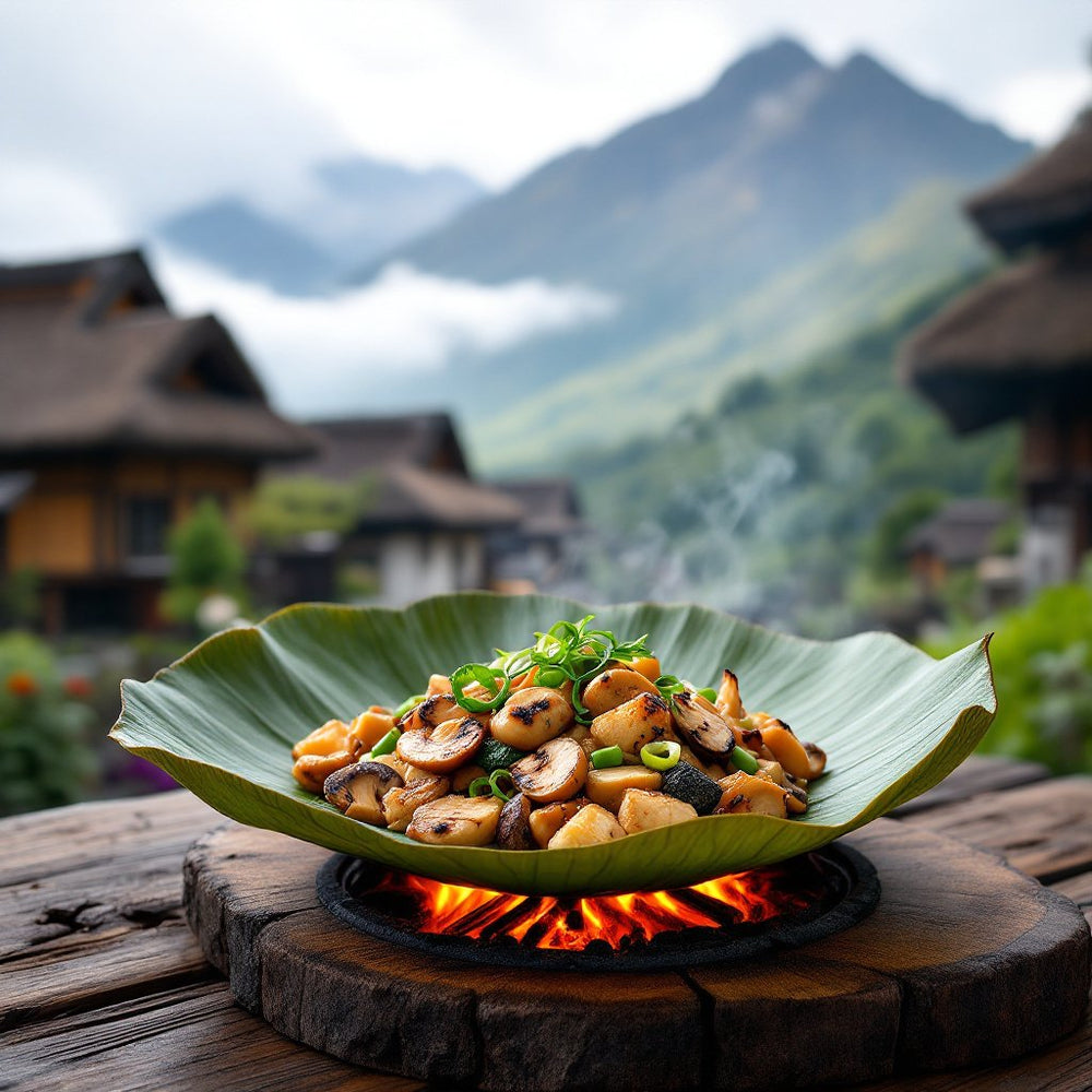 Local cuisine study in Shirakawa-go, Japan