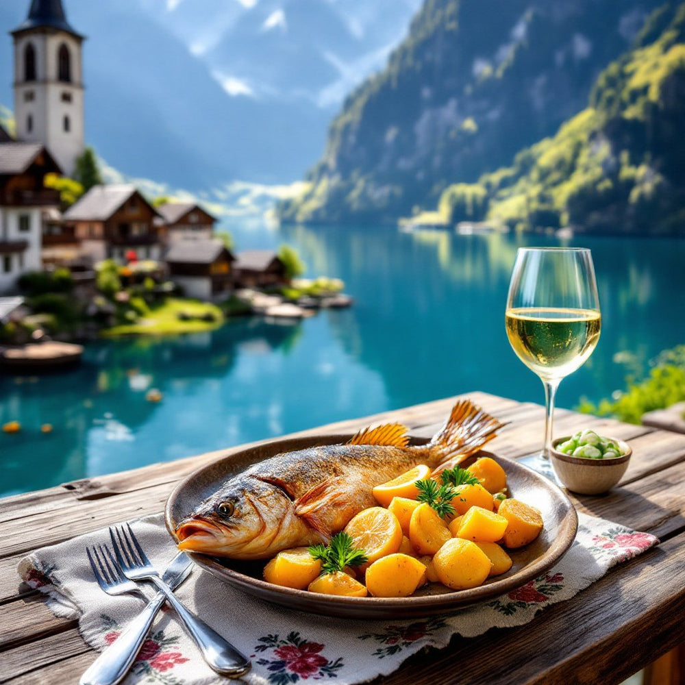 Local cuisine study in Hallstatt, Austria
