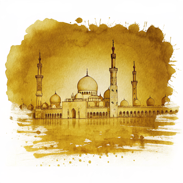 Abu Dhabi watercolor