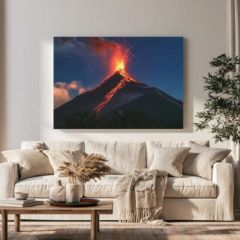 Acatenango Volcano Erupting in a room — Acatenango, Guatemala