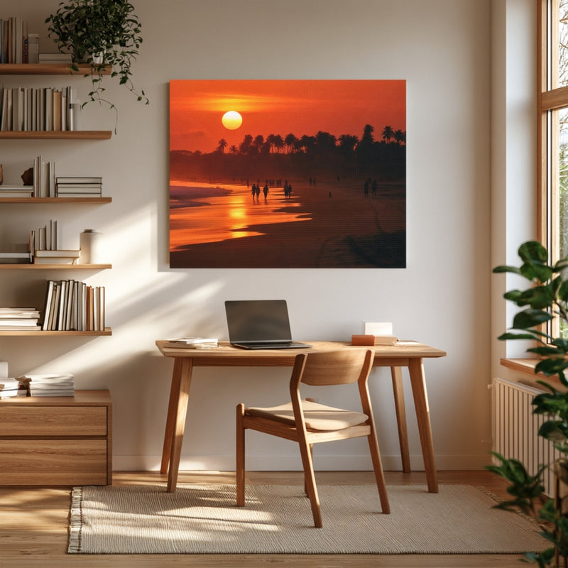 Accra, Ghana | Labadi Beach Sunset | Original Series Gallery Canvas