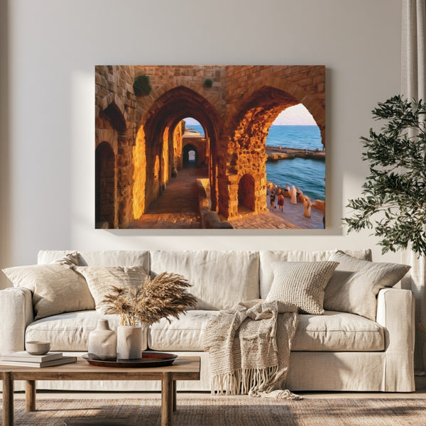 Acre, Israel | Ancient Crusader Sea Fortress | Original Series Gallery Canvas