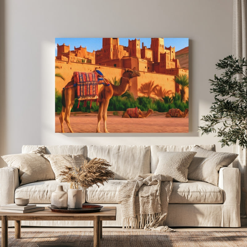 Ait Benhaddou Kasbah Citadel in a room — Ait Benhaddou, Morocco