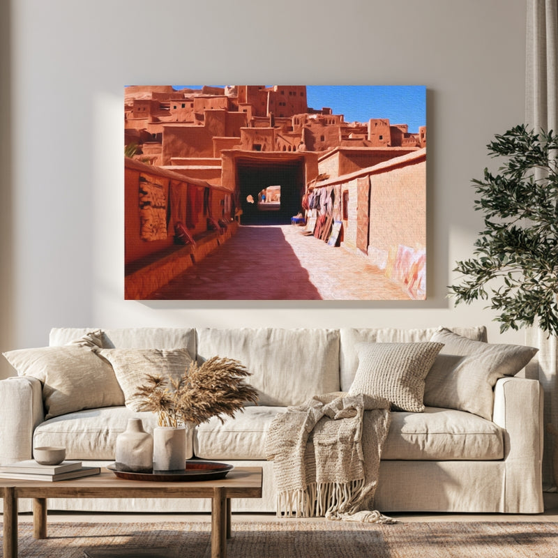 Ait Benhaddou Kasbah Gateway in a room — Ait Benhaddou, Morocco