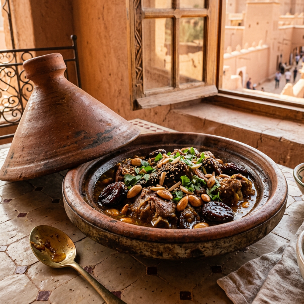 Local cuisine study in Aït Benhaddou Village, Morocco