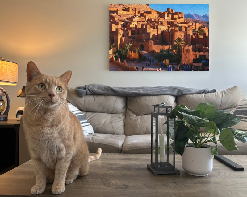 Aït Benhaddou Village, Morocco | Ancient Kasbah Desert Village | Original Series Gallery Canvas