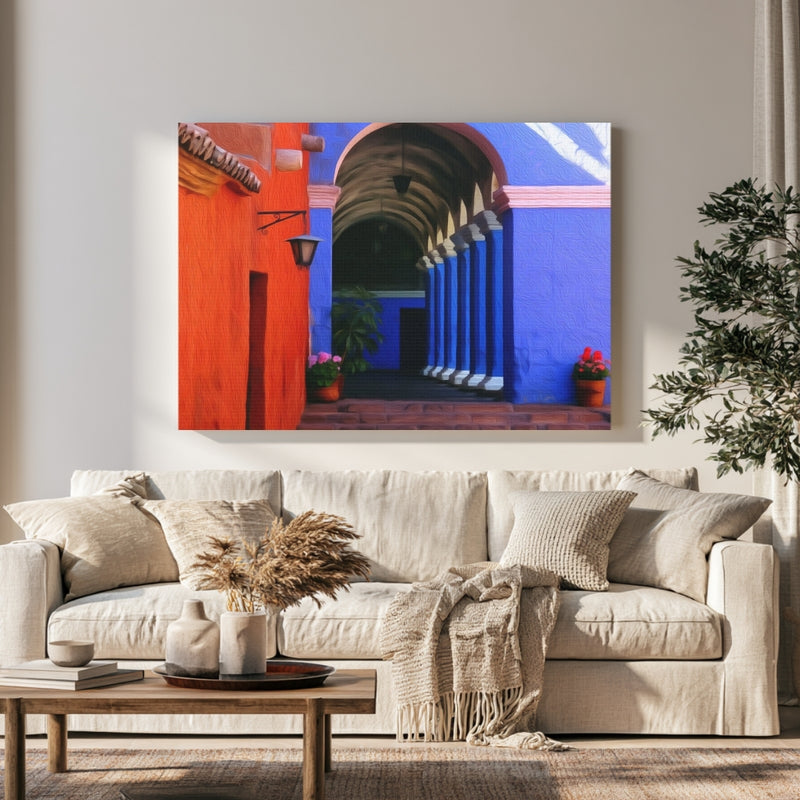 Santa Catalina Monastery Cloisters in a room — Arequipa, Peru
