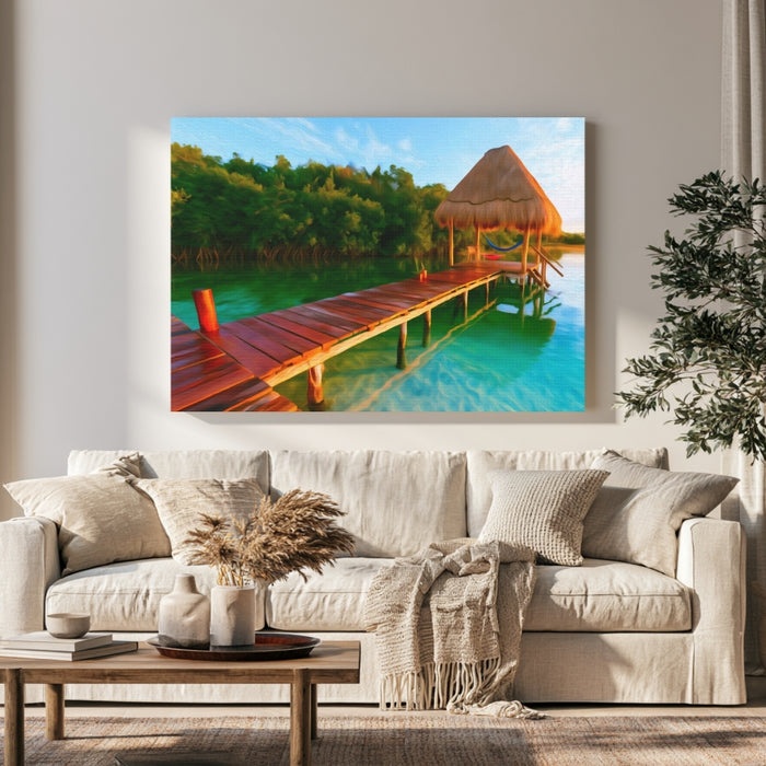 Bacalar Lagoon Palapa Dock