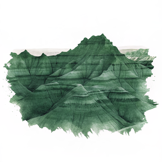 Badlands National Park watercolor