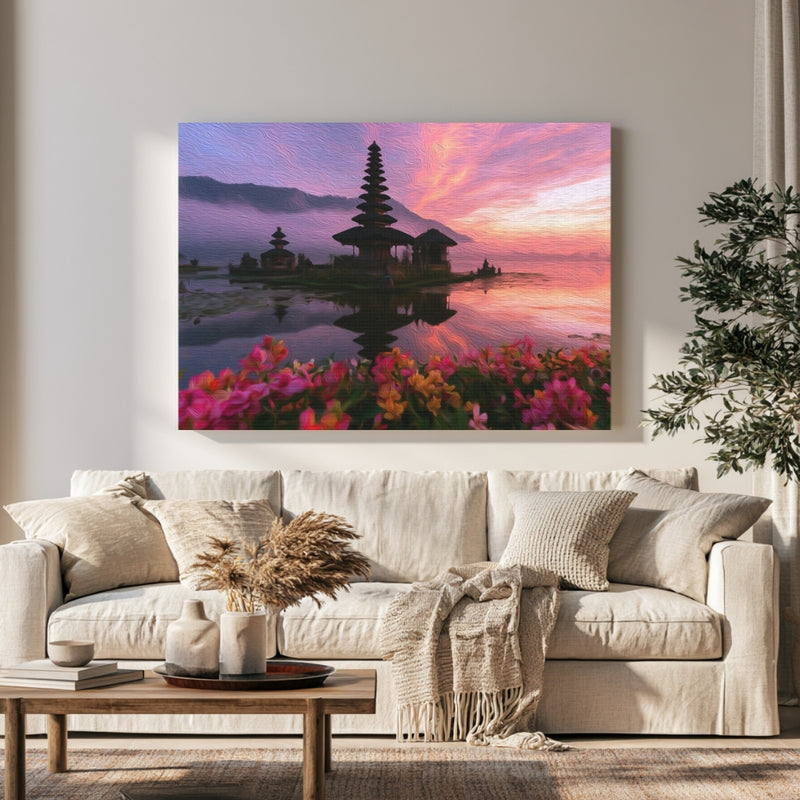 Pura Ulun Danu Bratan Temple in a room — Bali, Indonesia