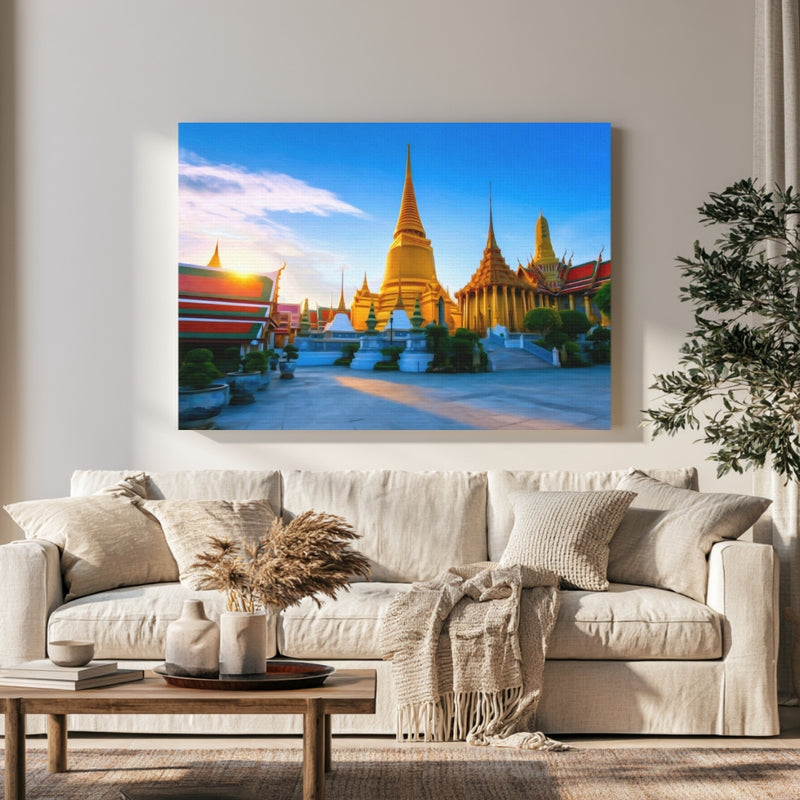 Wat Phra Kaew Grand Palace in a room — Bangkok, Thailand