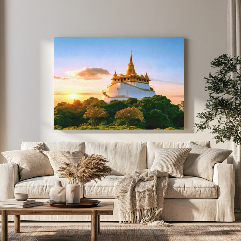 Golden Mount Temple Bangkok in a room — Bangkok, Thailand