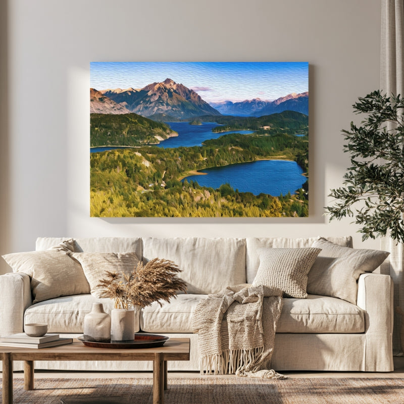 Nahuel Huapi Lake Panorama in a room — Bariloche, Argentina