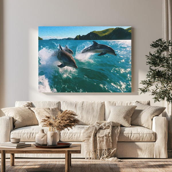 Bay of Islands Dolphins Leaping