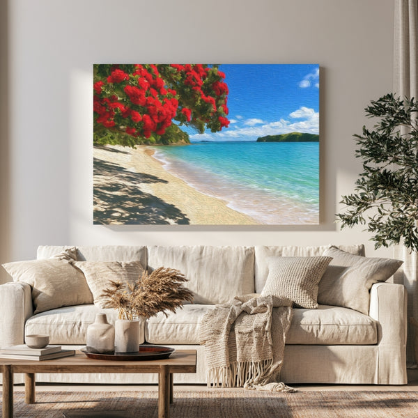 Pohutukawa Tree Beach