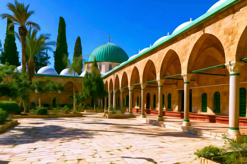 Mosque of Al-Jazzar Courtyard, Acre canvas