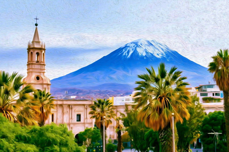Arequipa Cathedral Bell Tower, Arequipa canvas