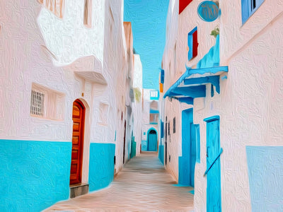 Asilah watercolor canvas