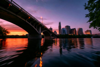 Austin watercolor canvas