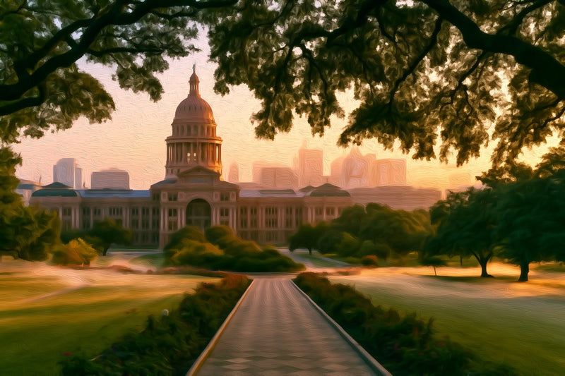 Texas State Capitol Building, Austin canvas