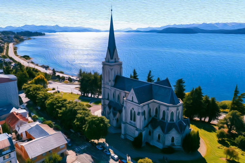 Cathedral Our Lady Regina, Bariloche canvas