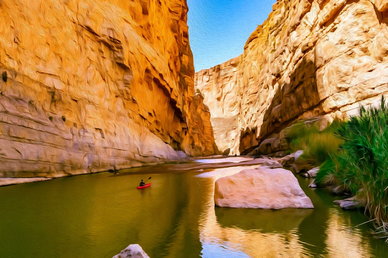 Santa Elena Canyon Rio Grande, Big Bend National Park canvas
