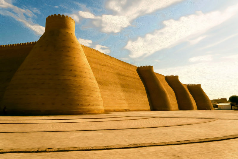 Ark Fortress Walls Bukhara, Bukhara canvas