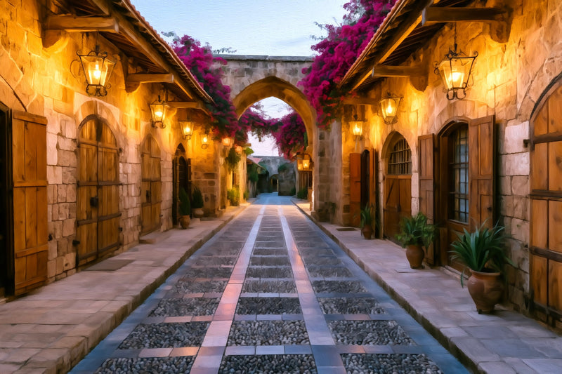 Byblos Old Souk Archway, Byblos canvas