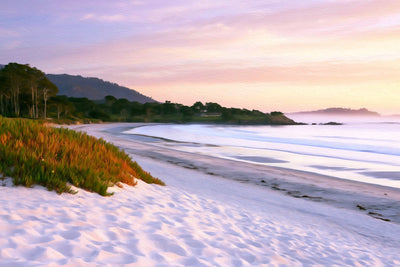Carmel by the Sea watercolor canvas