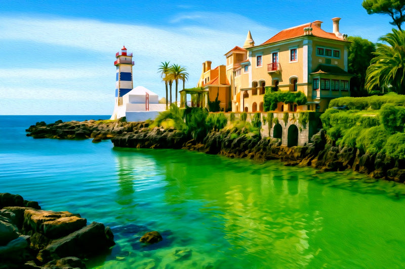 Santa Marta Lighthouse Cascais, Cascais canvas