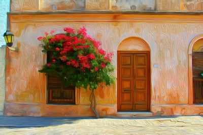 Colonia del Sacramento watercolor canvas