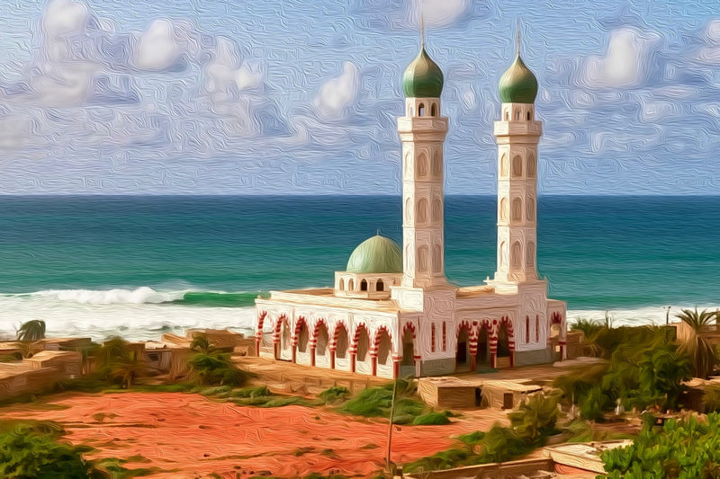 Dakar Seaside Mosque, Dakar canvas