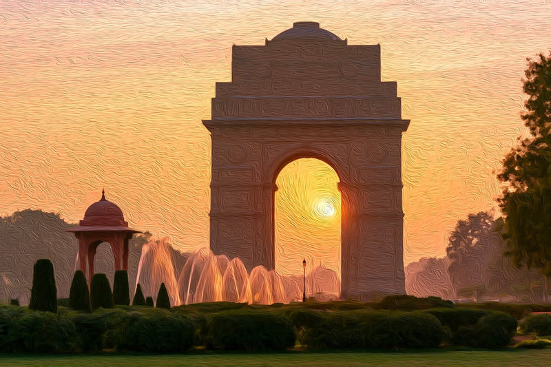 India Gate War Memorial, Delhi canvas