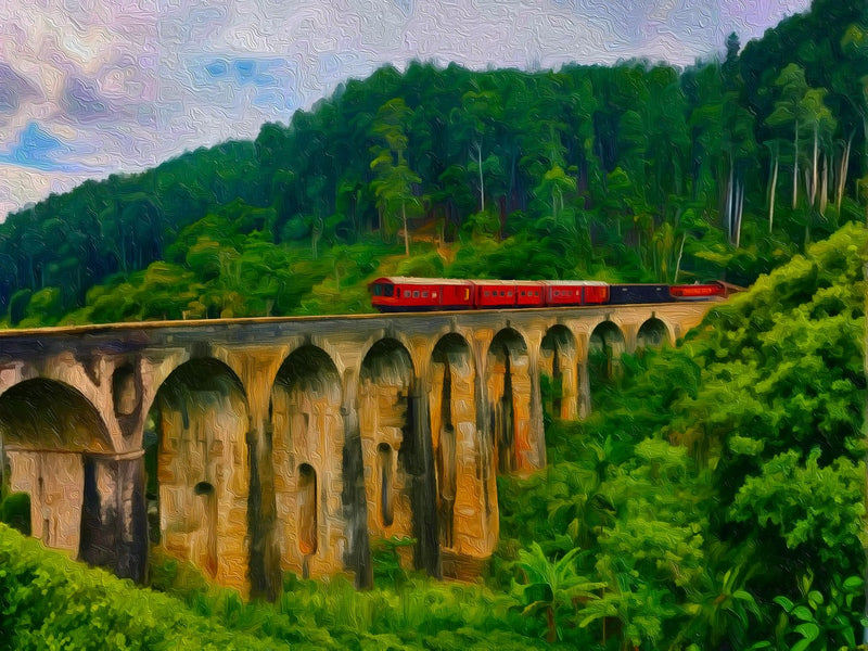 Nine Arch Bridge Train, Ella canvas