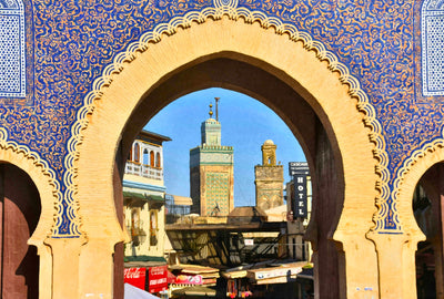 Fes watercolor canvas