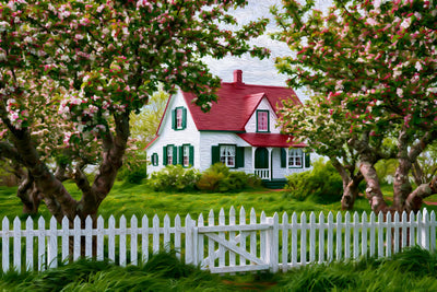 Prince Edward Island watercolor canvas