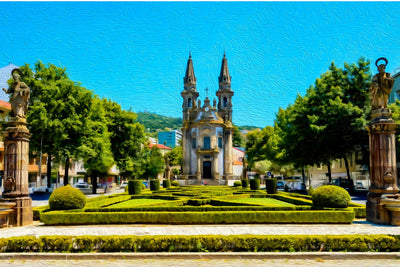 Guimarães watercolor canvas