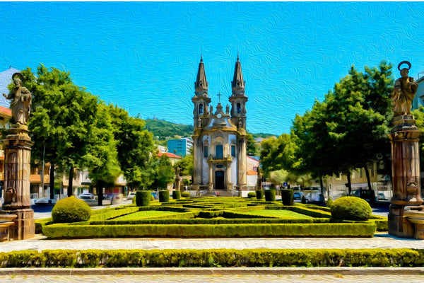 Igreja Nossa Senhora da Consolação e Santos Passos, Guimarães watercolor canvas