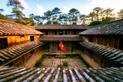 Ha Giang Loop watercolor canvas