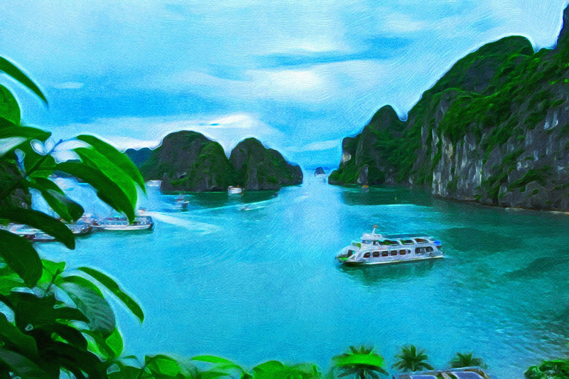 Karst Islands Cruise Bay Vista, Ha Long Bay canvas