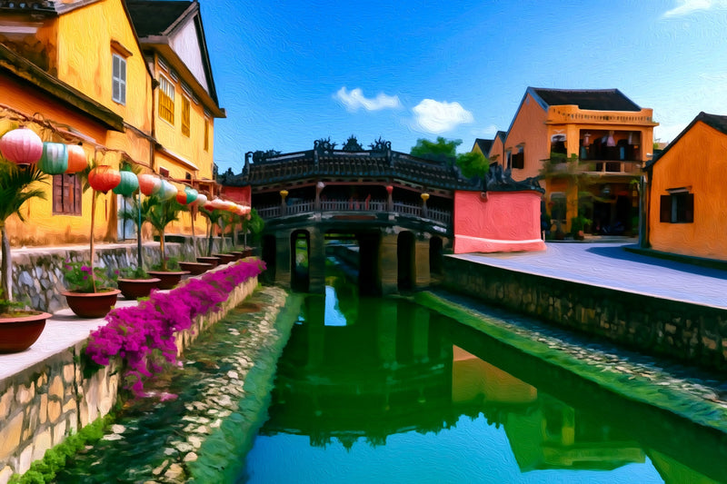 Japanese Covered Bridge, Hoi An canvas